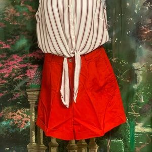 LIZ CLAIBORNE Petite red shorts, Size 8P